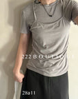 28a11 - DRAPED LAYER TOP