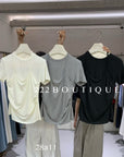 28a11 - DRAPED LAYER TOP