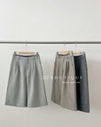 18q14 Basic high-waist wool culottes