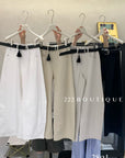 28q1 - BELTED MIDI SKIRT