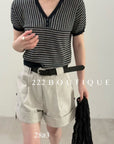 28A3 - STRIED RINGER TEE