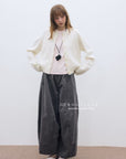 17q11 Wide-leg corduroy pants
