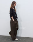 17q11 Wide-leg corduroy pants