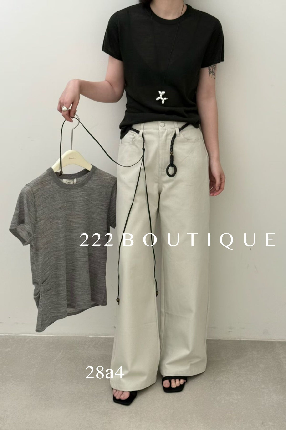 28a4 - SLIM  KNIT TOP