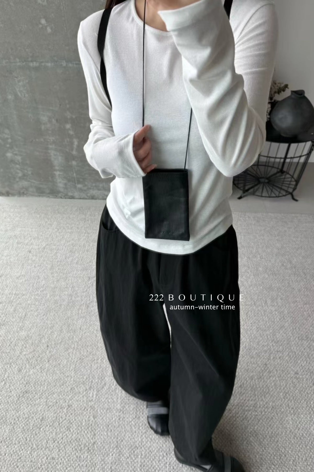 17a108 Cotton long-sleeve top