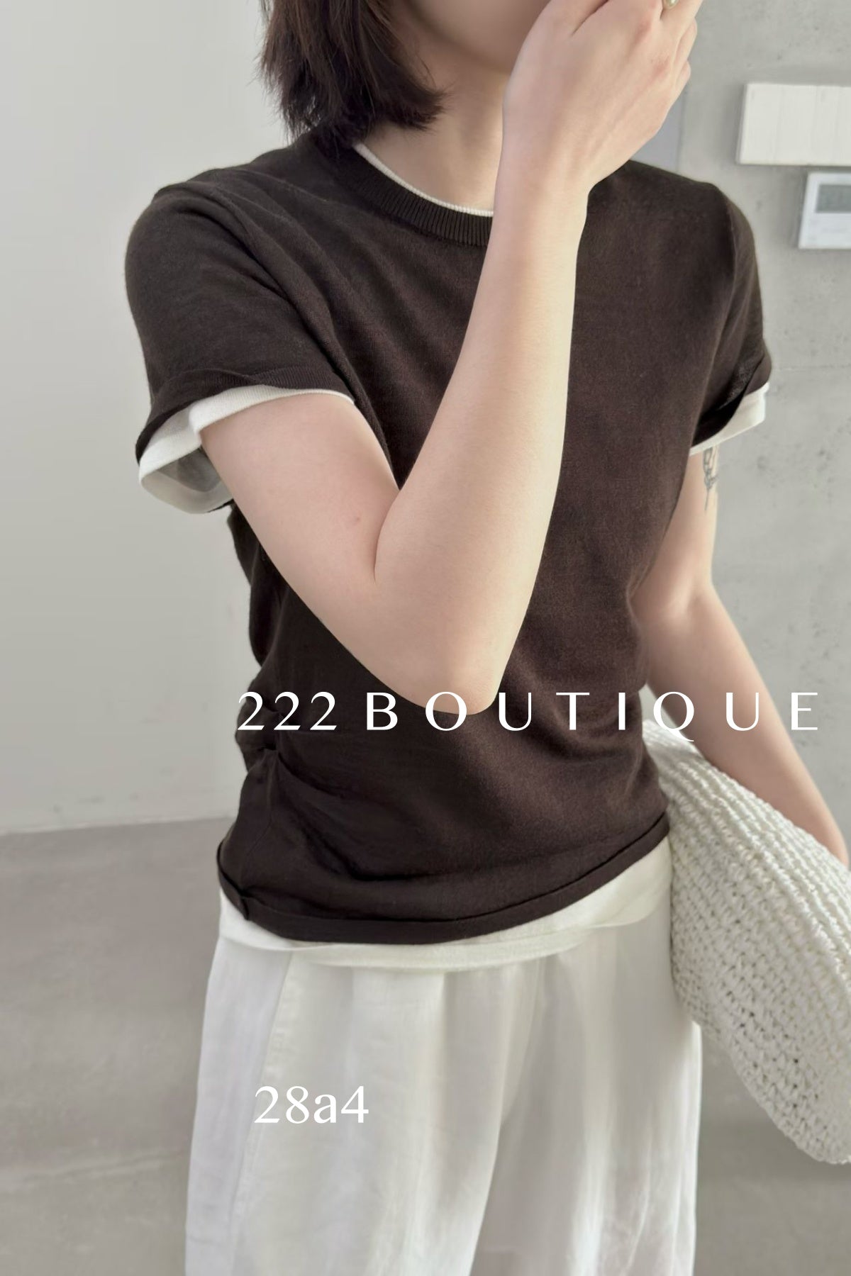 28a4 - SLIM  KNIT TOP