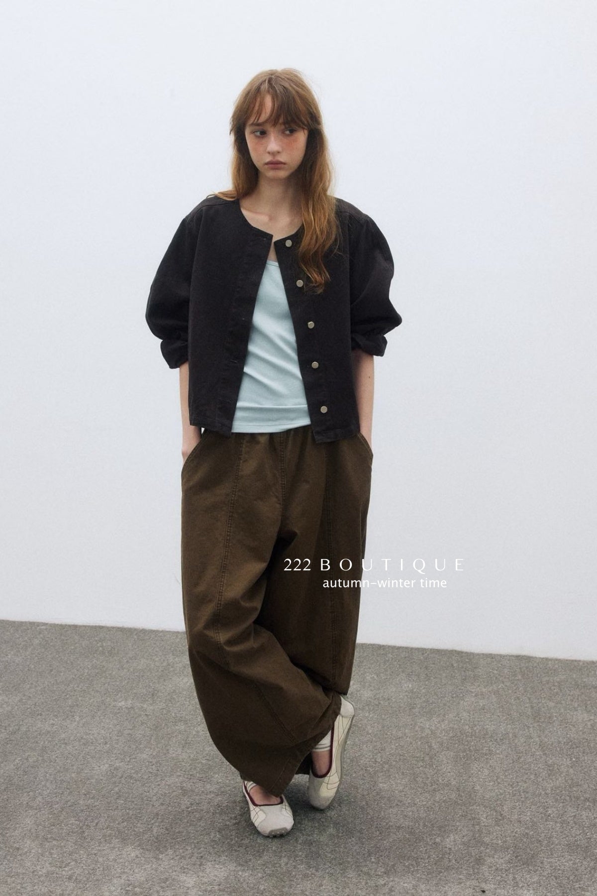 17q11 Wide-leg corduroy pants