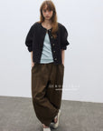 17q11 Wide-leg corduroy pants