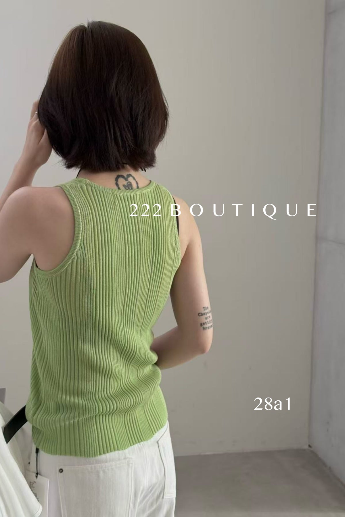 28a1- RIBBED KNIT TANKS