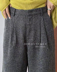 18q14 Basic high-waist wool culottes