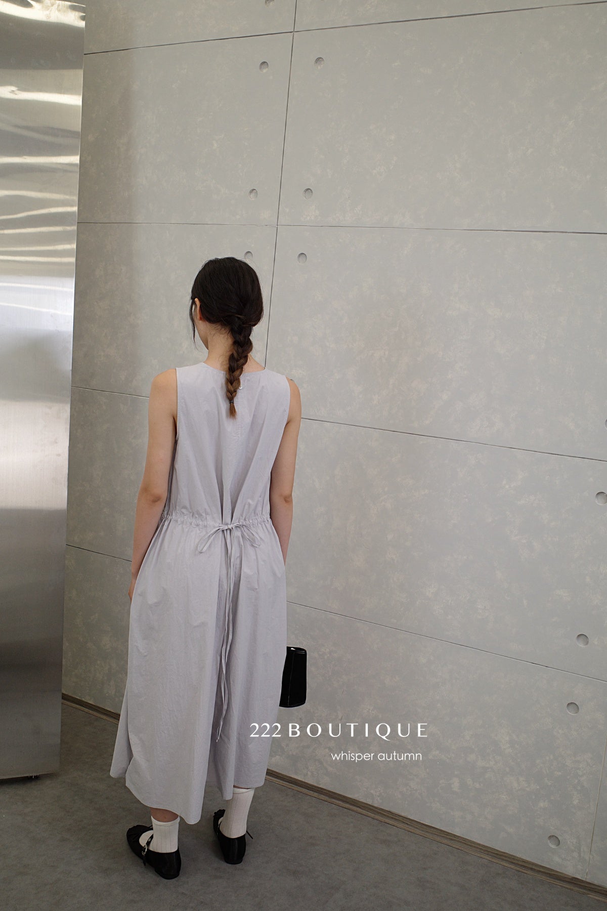 16v8 Tiered round-neck silk dress