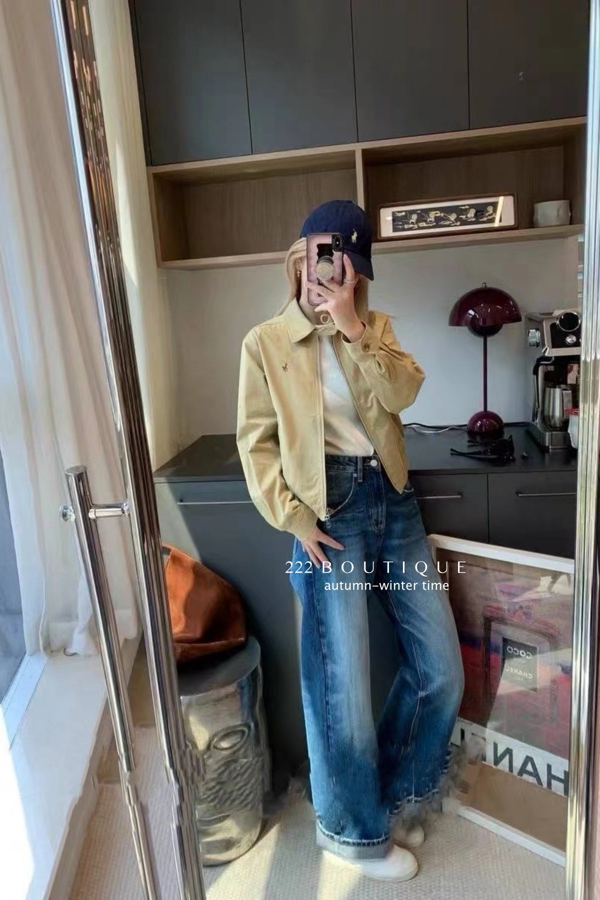 17a71 Denim Jacket with Small Logo Print