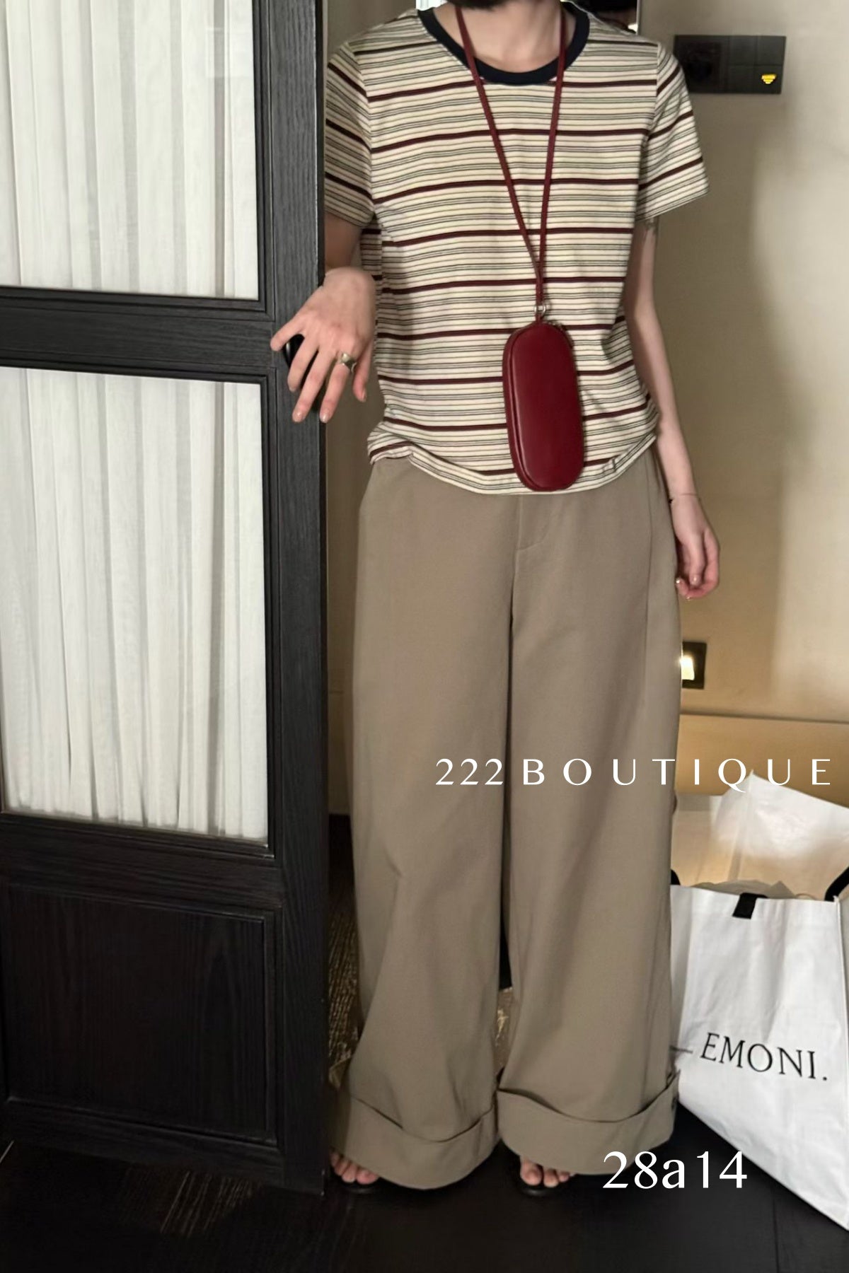 28A14-  STRIPED BASIC TEE