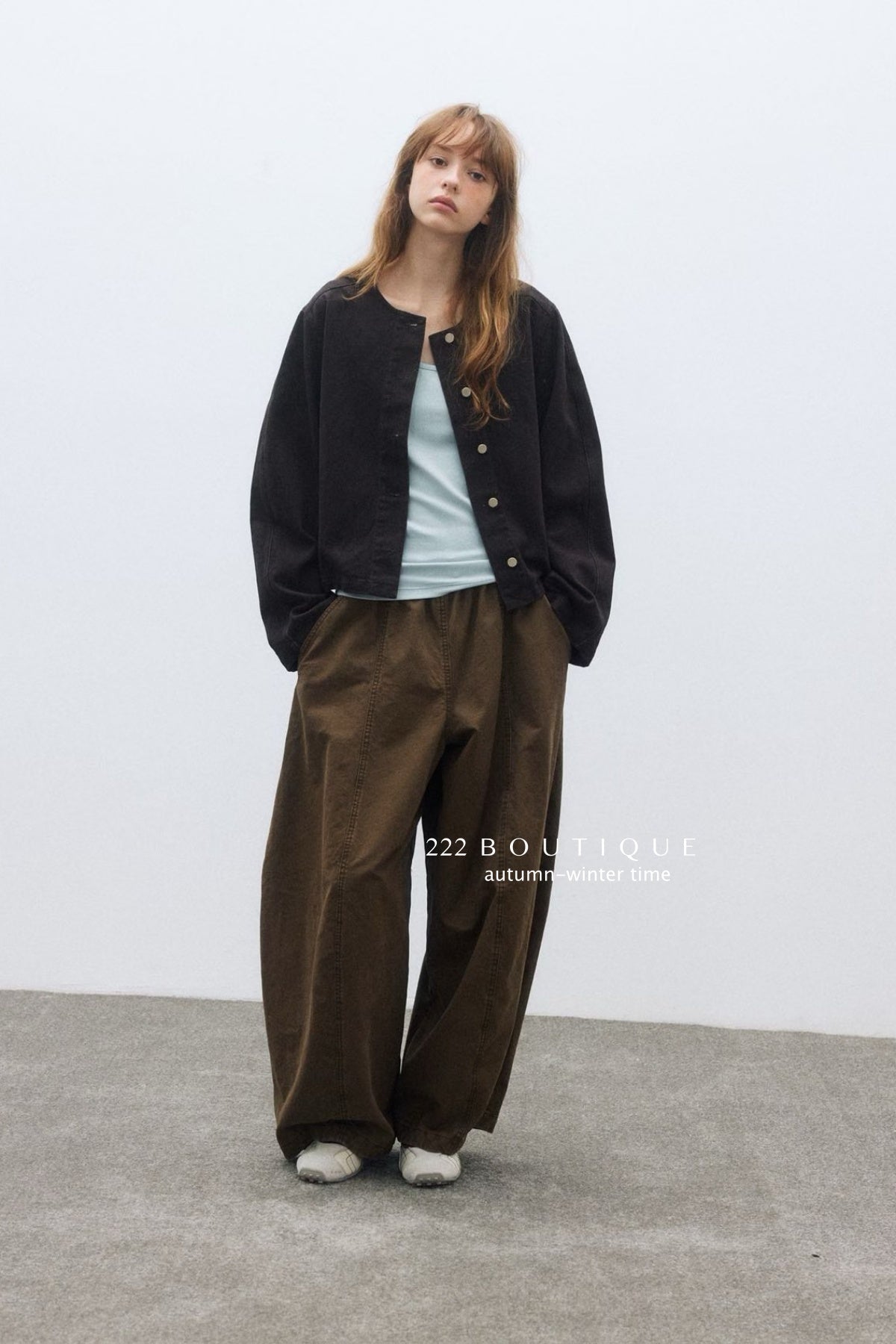 17q11 Wide-leg corduroy pants