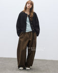 17q11 Wide-leg corduroy pants