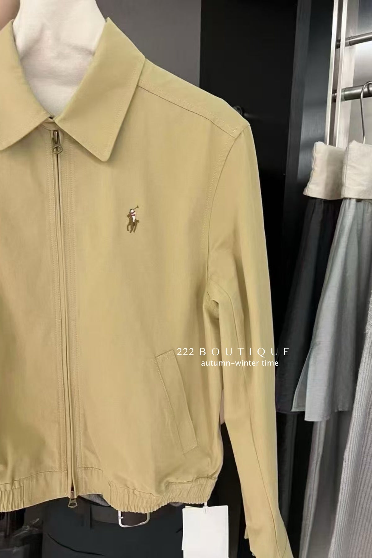 17a71 Denim Jacket with Small Logo Print