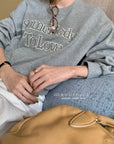17a87 Basic Letter-Print Sweater