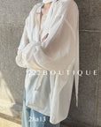28a13- STAND COLLAR BLOUSE