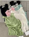 28a1- RIBBED KNIT TANKS