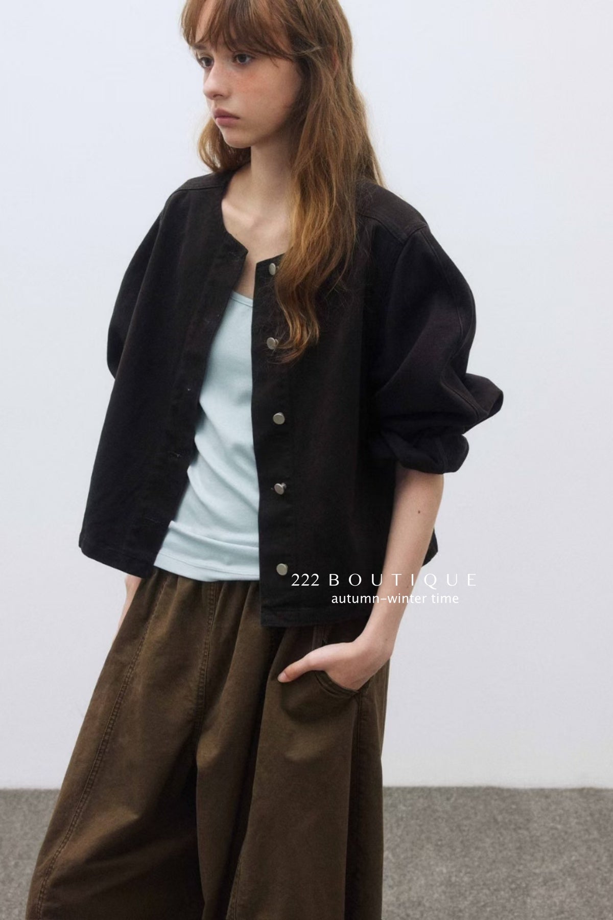 17a97 Corduroy denim jacket
