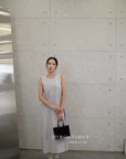 16v8 Tiered round-neck silk dress