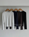 17a108 Cotton long-sleeve top