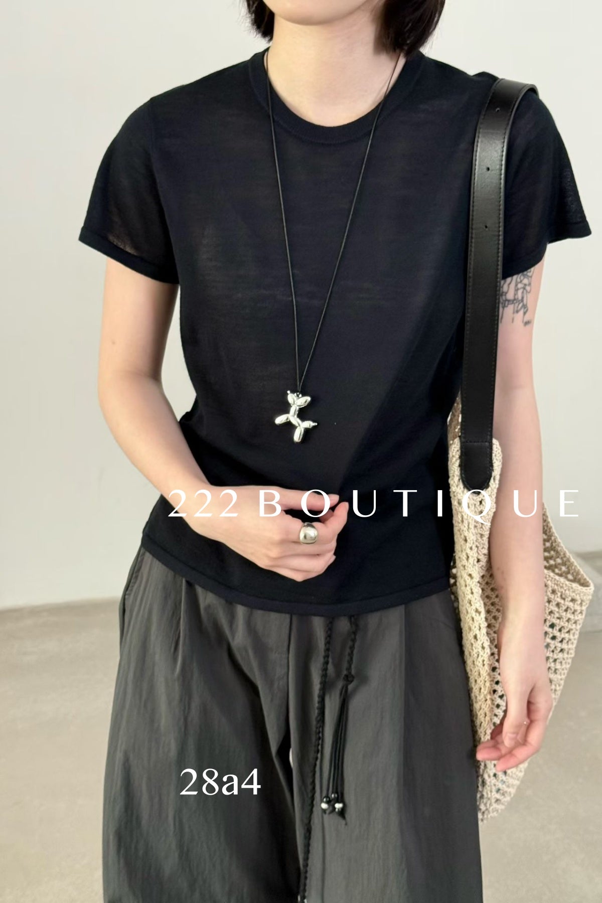 28a4 - SLIM  KNIT TOP