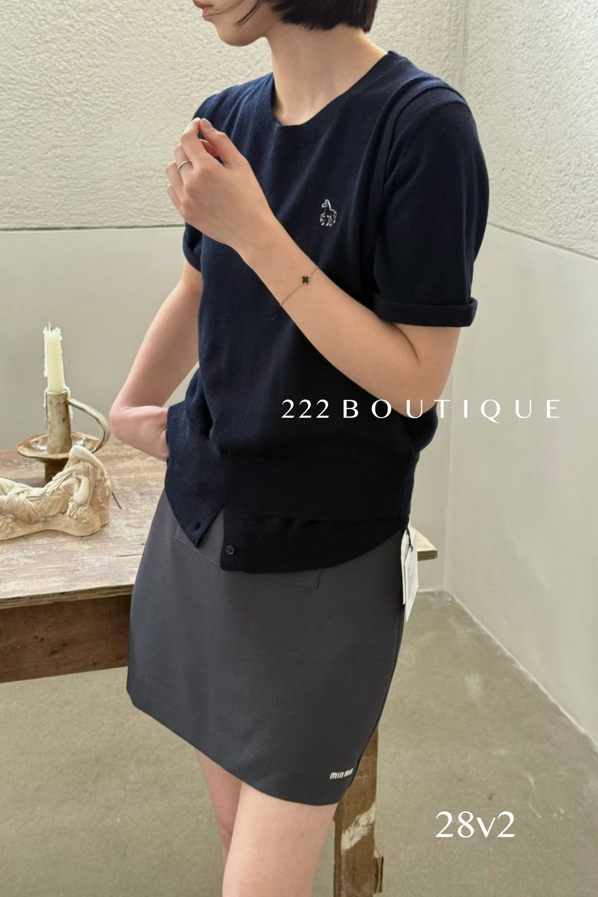 28v2 - MINI  PLEATED SKORT
