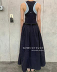 12v49 Tank layered parachute dress
