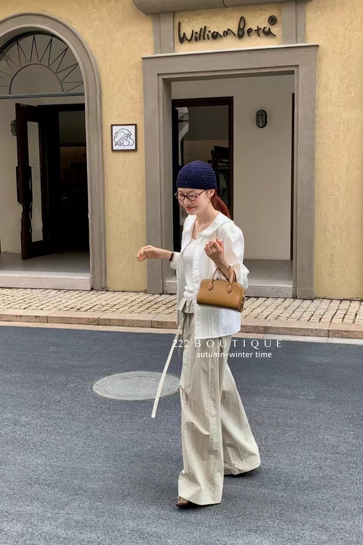 17a86 Short White Mandarin Collar Shirt – Korean-style Linen Fabric