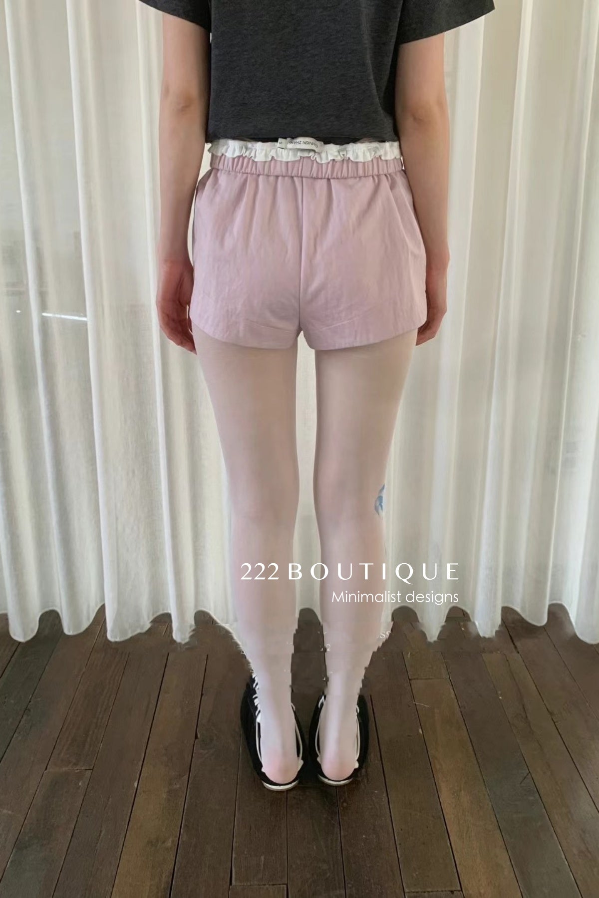 12q25 Layered cotton boxer shorts