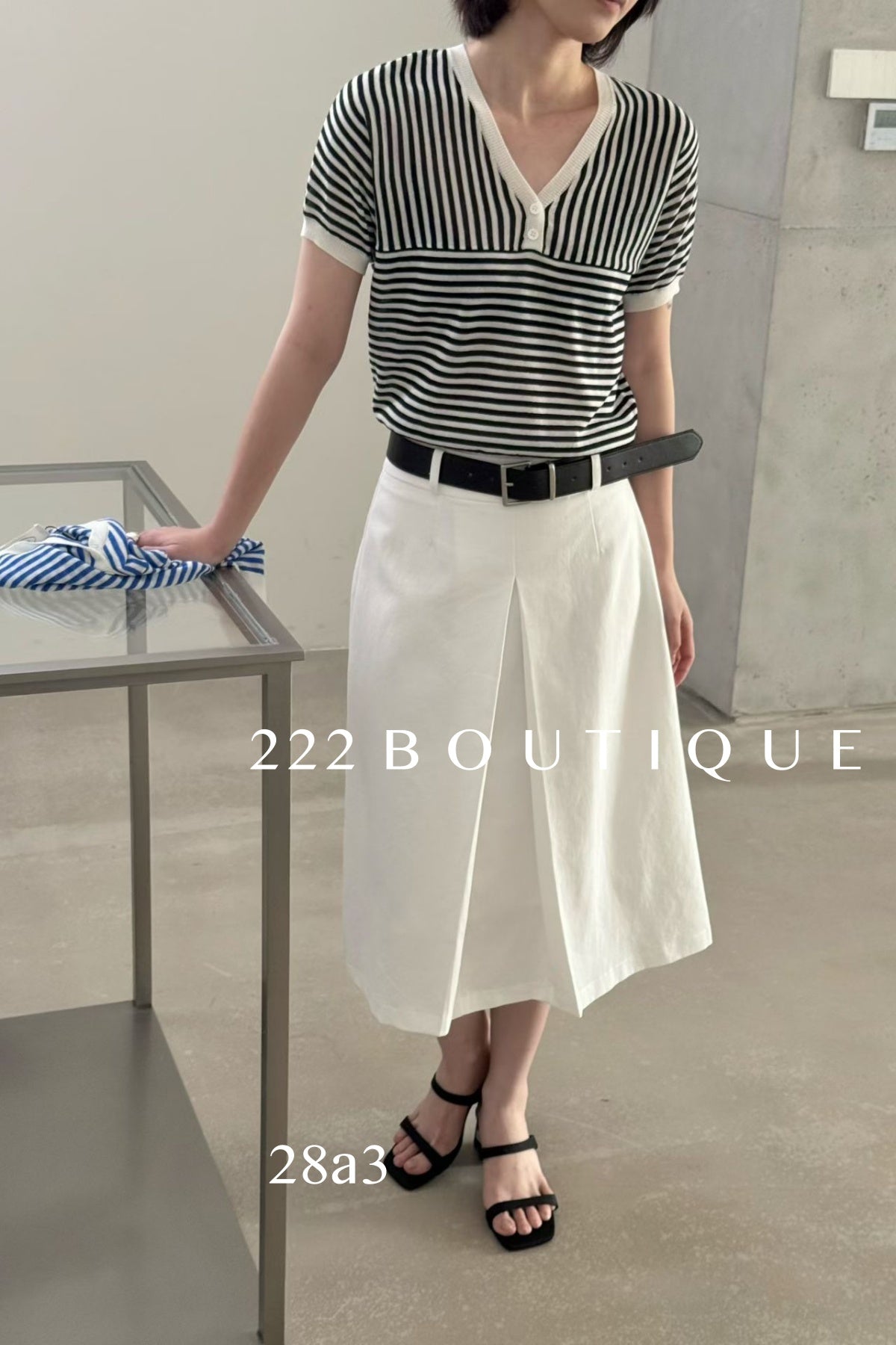 28A3 - STRIED RINGER TEE