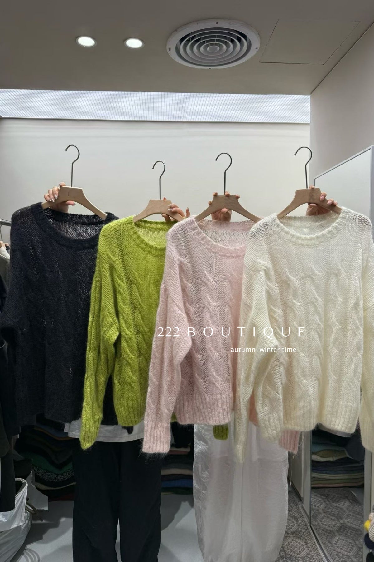 18a54 Cashmere cable-knit sweater