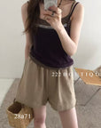 28a71 - CONTRAST KNIT CAMI