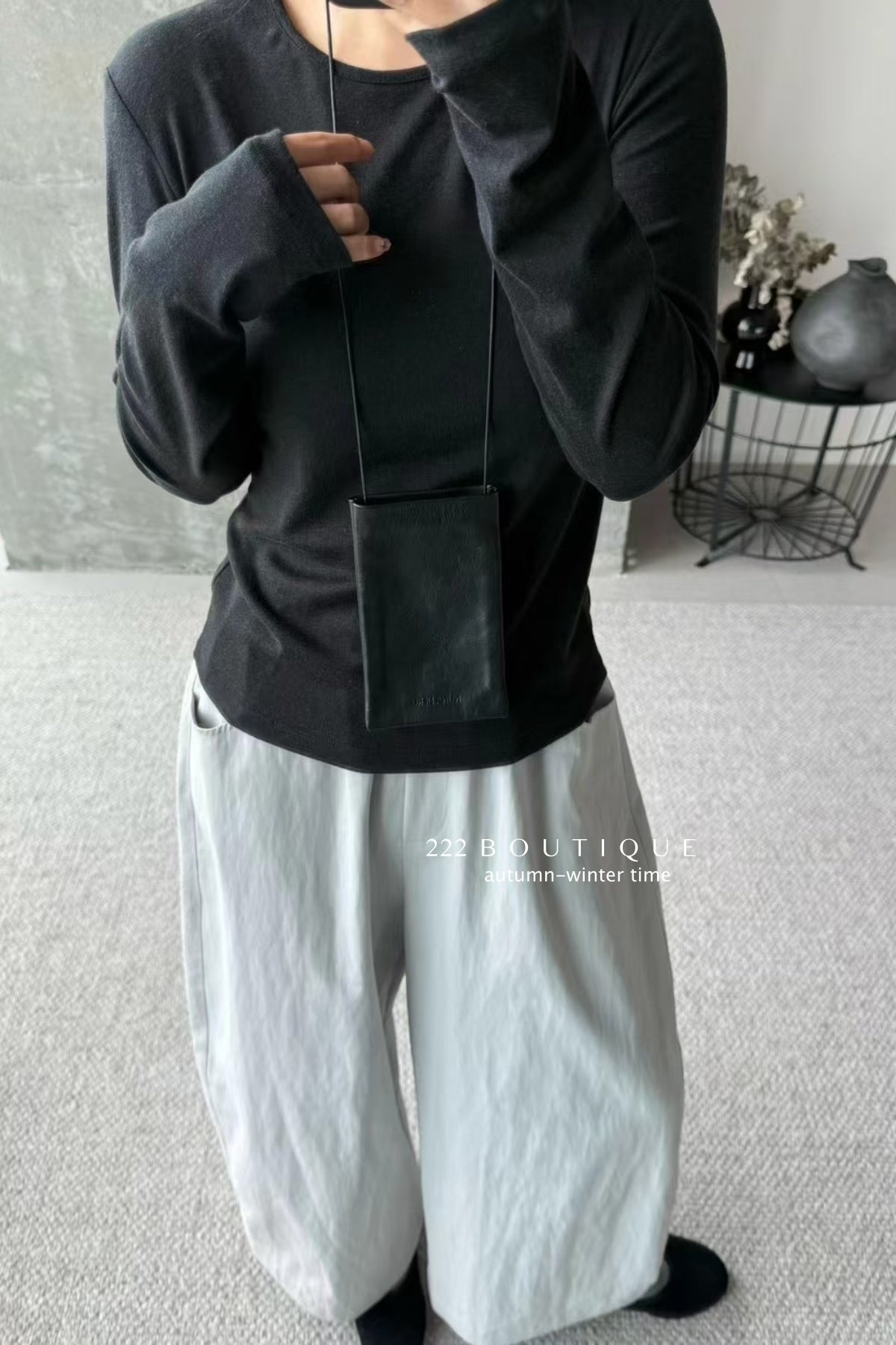 17a108 Cotton long-sleeve top