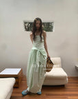 12v46 Ruched Strapless Dress – Volume & Detail