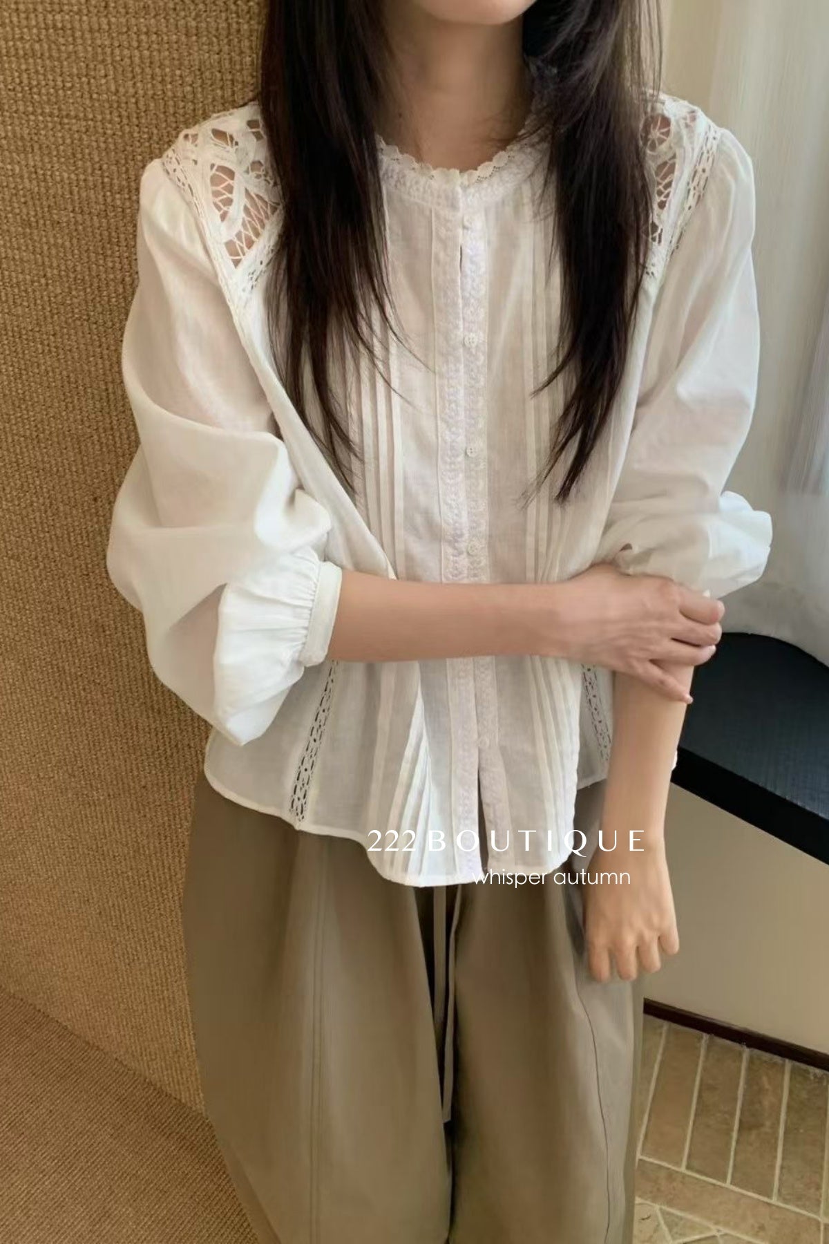 17a10 Basic cotton-blend shirt