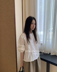 17a10 Basic cotton-blend shirt