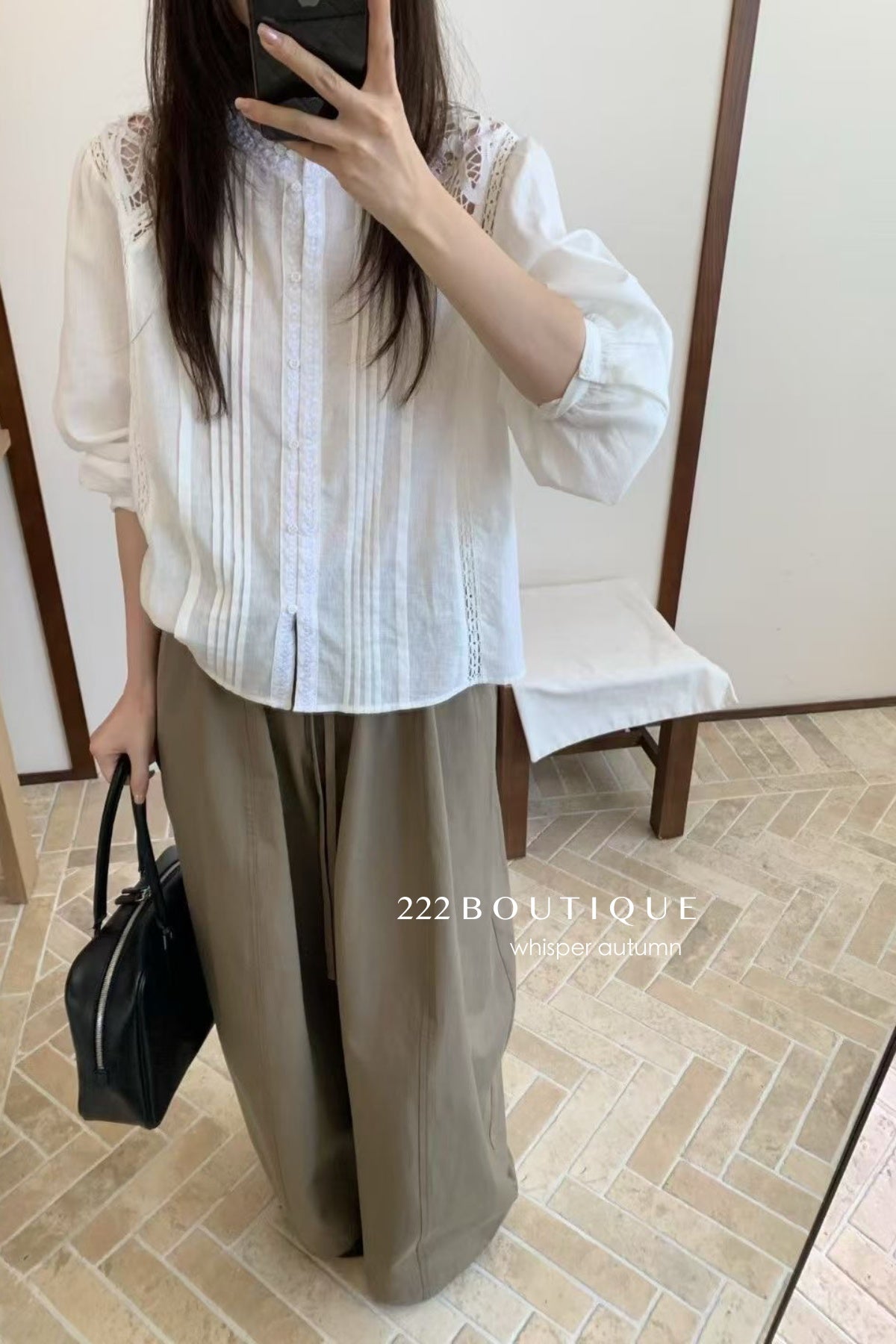 17a10 Basic cotton-blend shirt
