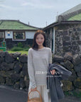 17a16. Basic long-sleeve striped T-shirt