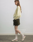 17a17 Cropped printed sweater
