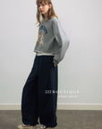 17a17 Cropped printed sweater