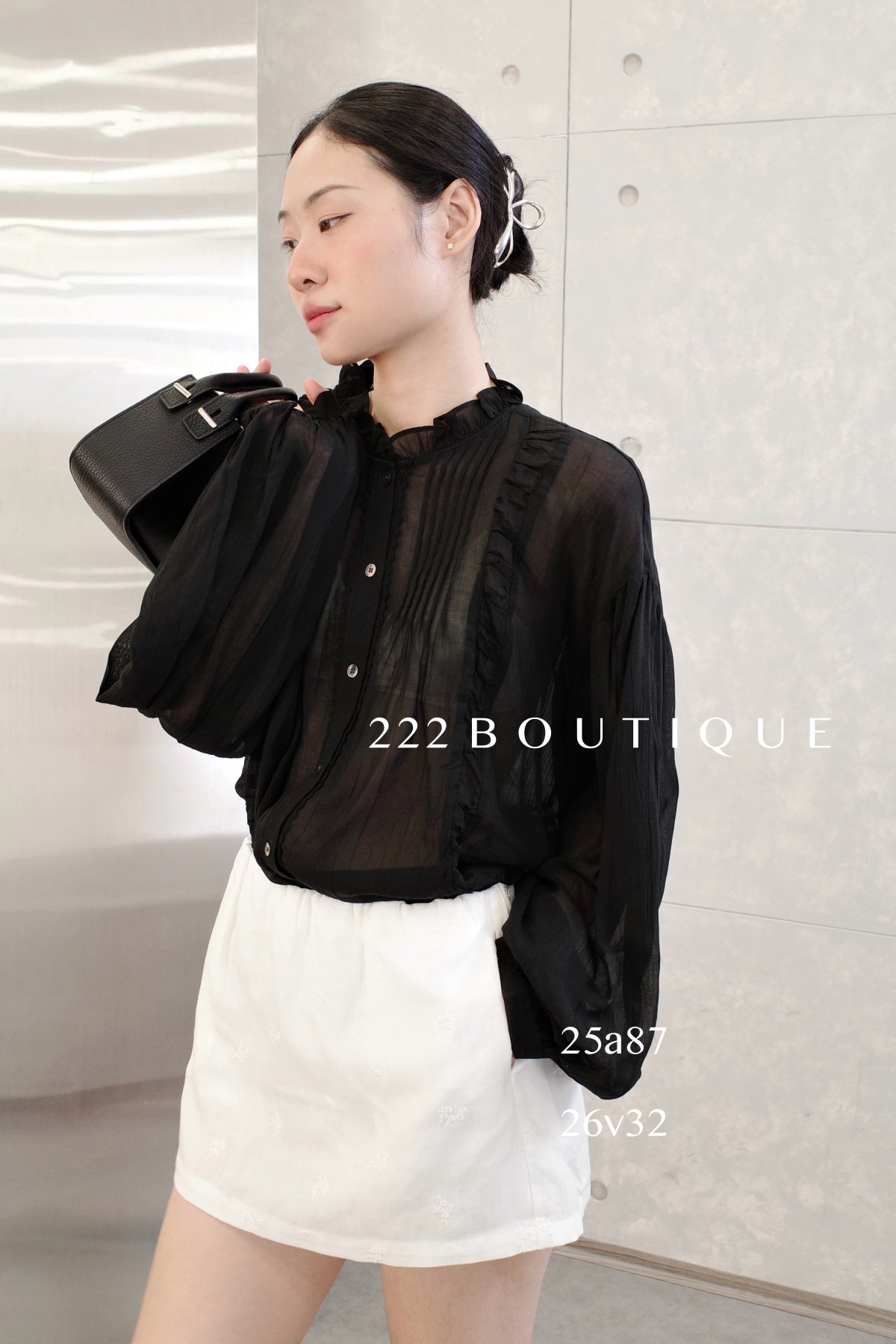 25a87 - VINTAGE SHEER BLOUSE