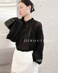 25a87 - VINTAGE SHEER BLOUSE