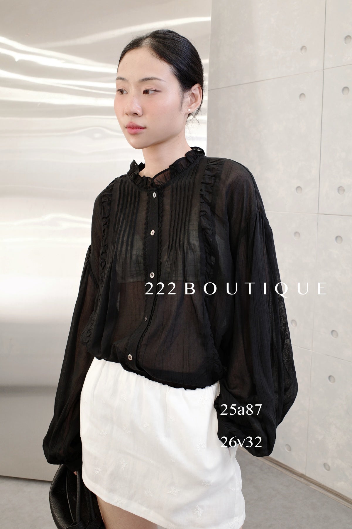 25a87 - VINTAGE SHEER BLOUSE