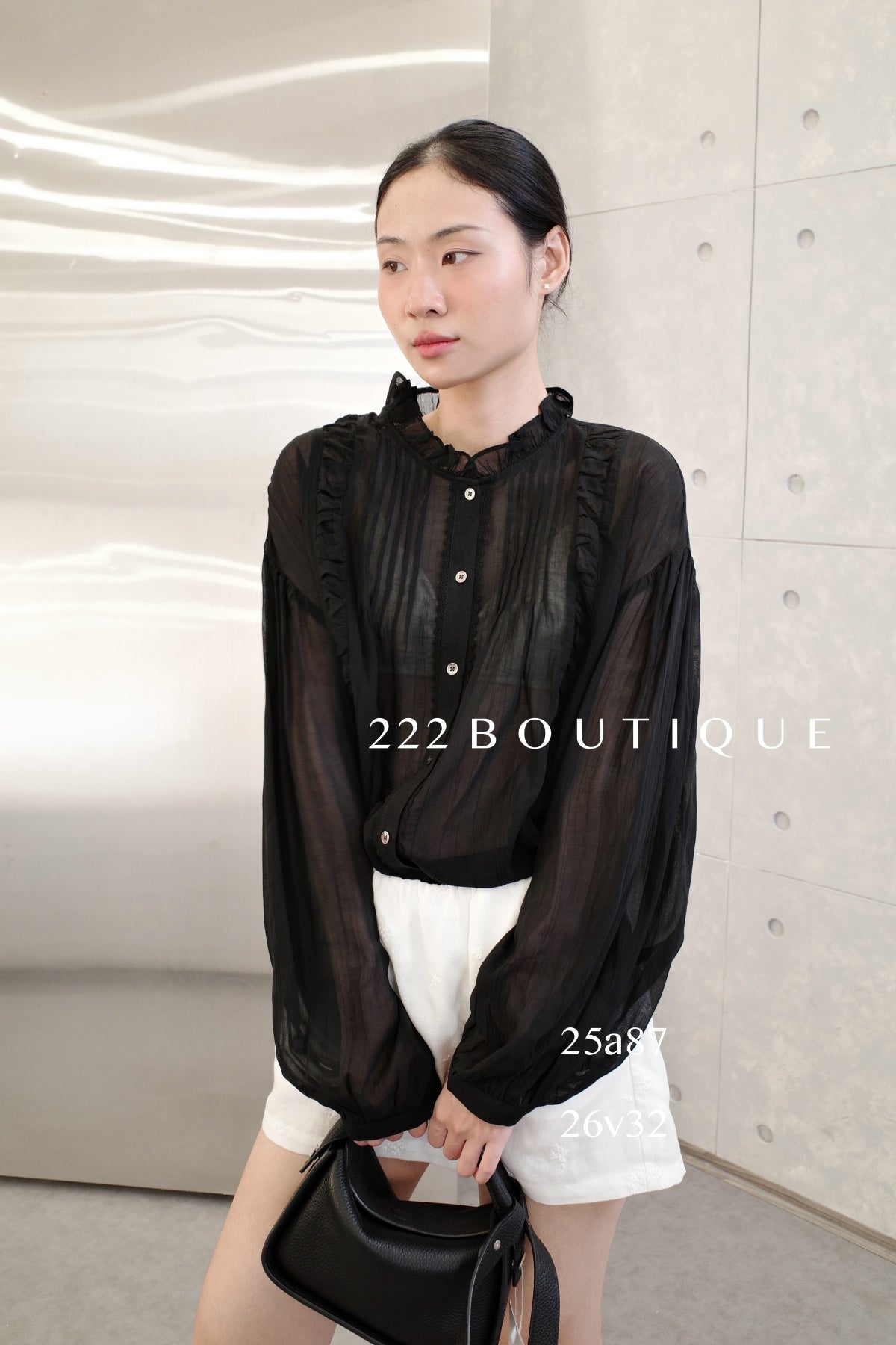 25a87 - VINTAGE SHEER BLOUSE
