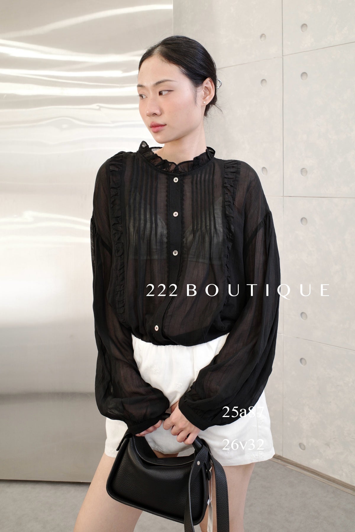 25a87 - VINTAGE SHEER BLOUSE