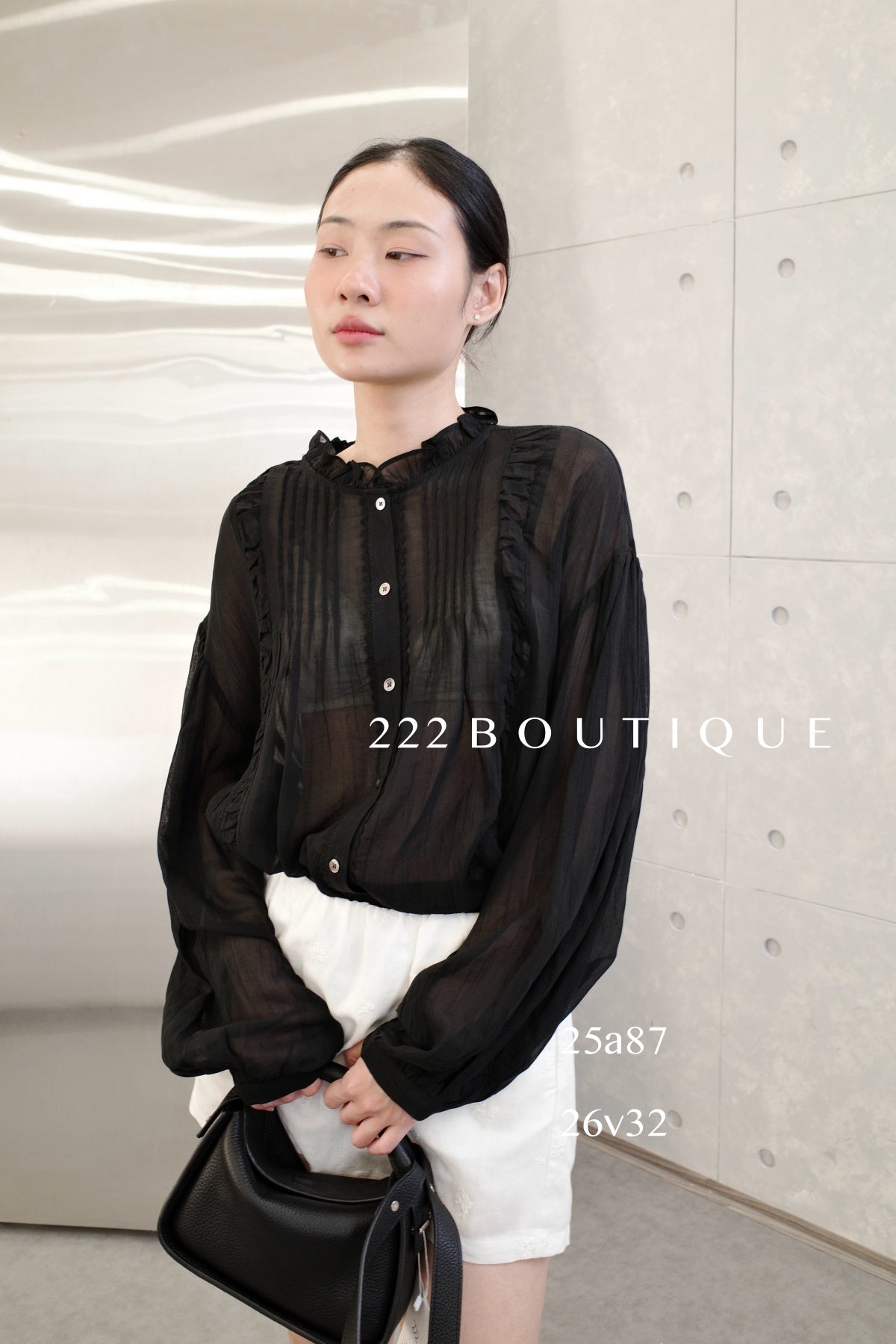 25a87 - VINTAGE SHEER BLOUSE