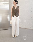 25a211- LINEN VEST