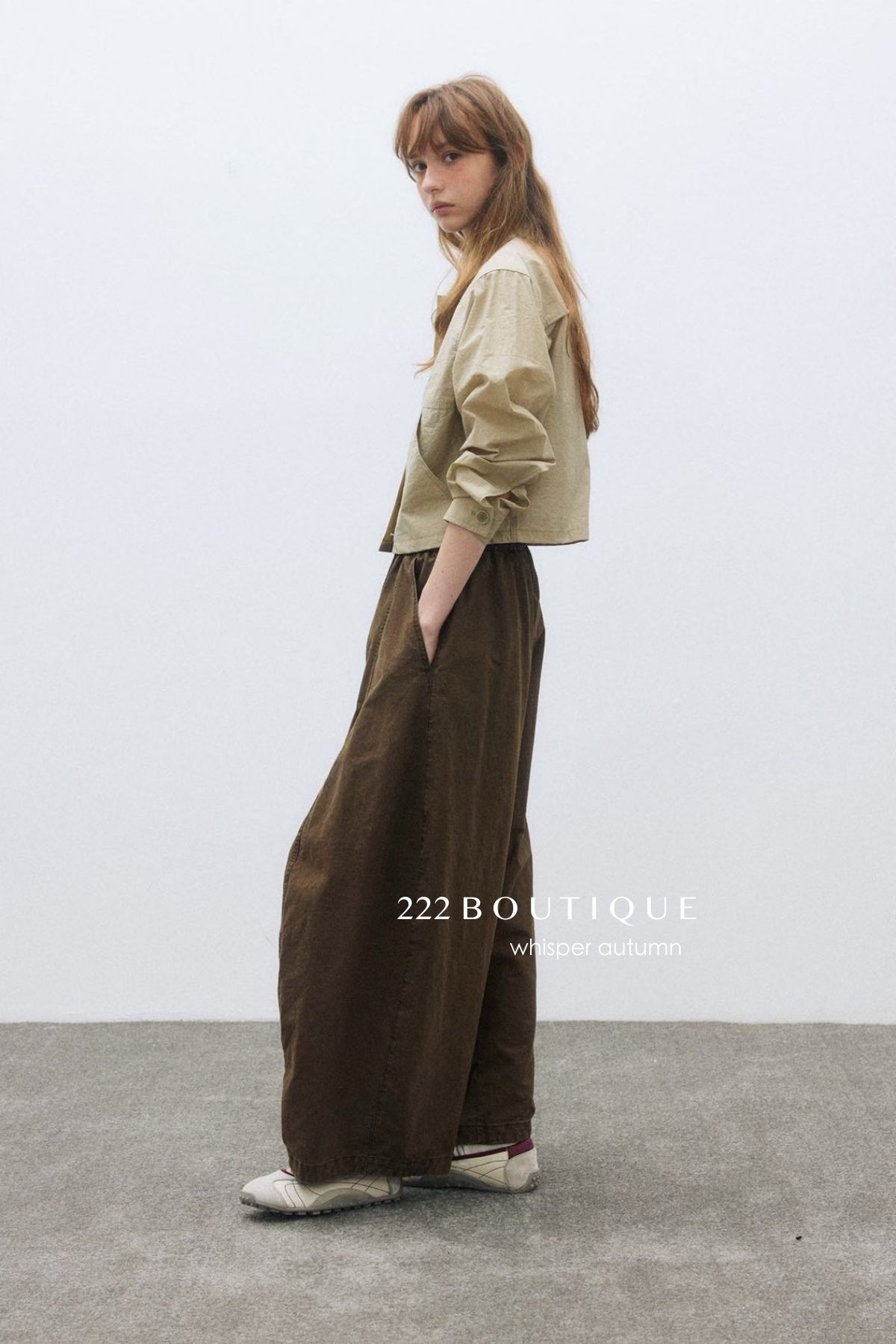 17q11 Corduroy elastic-waist pants